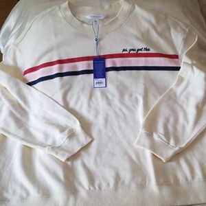 Popsugar Play Date Relaxed Sweatshirt- XL